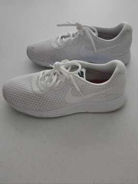 Nike White Mesh Running Sneakers